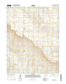 Hubbard Lake Colorado Current topographic map, 1:24000 scale, 7.5 X 7.5 Minute, Year 2016