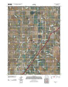 Hudson Colorado Historical topographic map, 1:24000 scale, 7.5 X 7.5 Minute, Year 2010
