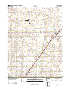 Hudson Colorado Historical topographic map, 1:24000 scale, 7.5 X 7.5 Minute, Year 2013