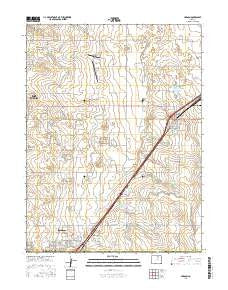 Hudson Colorado Current topographic map, 1:24000 scale, 7.5 X 7.5 Minute, Year 2016