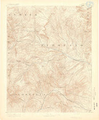 Huerfano Park Colorado Historical topographic map, 1:125000 scale, 30 X 30 Minute, Year 1892