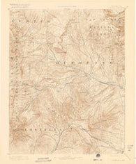 Huerfano Park Colorado Historical topographic map, 1:125000 scale, 30 X 30 Minute, Year 1892