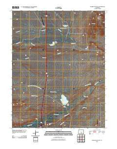 Huerfano Butte Colorado Historical topographic map, 1:24000 scale, 7.5 X 7.5 Minute, Year 2010