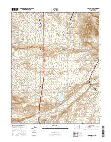 Huerfano Butte Colorado Current topographic map, 1:24000 scale, 7.5 X 7.5 Minute, Year 2016