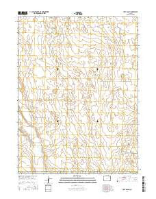 Huey Ranch Colorado Current topographic map, 1:24000 scale, 7.5 X 7.5 Minute, Year 2016
