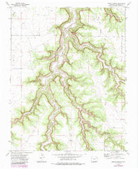 Humbar Spring Colorado Historical topographic map, 1:24000 scale, 7.5 X 7.5 Minute, Year 1972