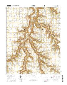 Humbar Spring Colorado Current topographic map, 1:24000 scale, 7.5 X 7.5 Minute, Year 2016