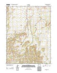 Hunter Mesa Colorado Historical topographic map, 1:24000 scale, 7.5 X 7.5 Minute, Year 2013