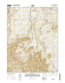 Hunter Mesa Colorado Current topographic map, 1:24000 scale, 7.5 X 7.5 Minute, Year 2016