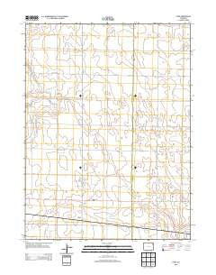Hyde Colorado Historical topographic map, 1:24000 scale, 7.5 X 7.5 Minute, Year 2013