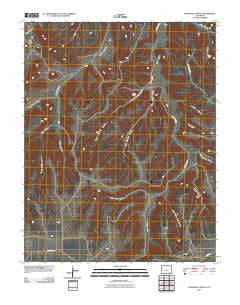 Icehouse Canyon Colorado Historical topographic map, 1:24000 scale, 7.5 X 7.5 Minute, Year 2010