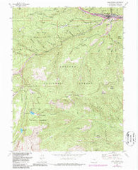 Idaho Springs Colorado Historical topographic map, 1:24000 scale, 7.5 X 7.5 Minute, Year 1957