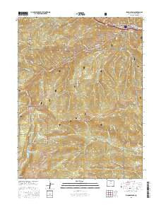 Idaho Springs Colorado Current topographic map, 1:24000 scale, 7.5 X 7.5 Minute, Year 2016