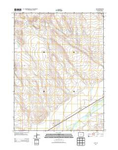 Iliff Colorado Historical topographic map, 1:24000 scale, 7.5 X 7.5 Minute, Year 2013
