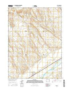 Iliff Colorado Current topographic map, 1:24000 scale, 7.5 X 7.5 Minute, Year 2016