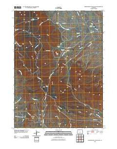 Independence Mountain Colorado Historical topographic map, 1:24000 scale, 7.5 X 7.5 Minute, Year 2010