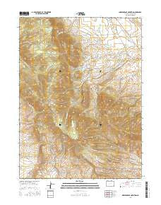 Independence Mountain Colorado Current topographic map, 1:24000 scale, 7.5 X 7.5 Minute, Year 2016