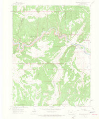 Indian Water Canyon Colorado Historical topographic map, 1:24000 scale, 7.5 X 7.5 Minute, Year 1962