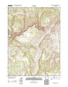 Indian Water Canyon Colorado Historical topographic map, 1:24000 scale, 7.5 X 7.5 Minute, Year 2013