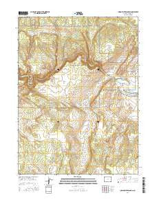 Indian Water Canyon Colorado Current topographic map, 1:24000 scale, 7.5 X 7.5 Minute, Year 2016