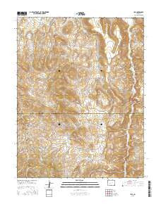 Iris Colorado Current topographic map, 1:24000 scale, 7.5 X 7.5 Minute, Year 2016