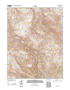 Iris NW Colorado Historical topographic map, 1:24000 scale, 7.5 X 7.5 Minute, Year 2013