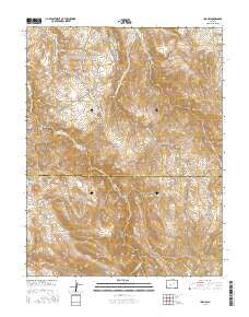 Iris NW Colorado Current topographic map, 1:24000 scale, 7.5 X 7.5 Minute, Year 2016