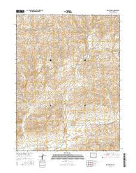 Iron Springs Colorado Current topographic map, 1:24000 scale, 7.5 X 7.5 Minute, Year 2016