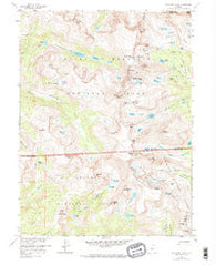 Isolation Peak Colorado Historical topographic map, 1:24000 scale, 7.5 X 7.5 Minute, Year 1958
