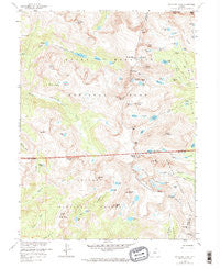 Isolation Peak Colorado Historical topographic map, 1:24000 scale, 7.5 X 7.5 Minute, Year 1958