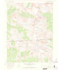 Isolation Peak Colorado Historical topographic map, 1:24000 scale, 7.5 X 7.5 Minute, Year 1958