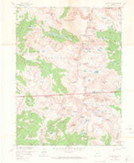 Isolation Peak Colorado Historical topographic map, 1:24000 scale, 7.5 X 7.5 Minute, Year 1958