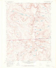 Isolation Peak Colorado Historical topographic map, 1:24000 scale, 7.5 X 7.5 Minute, Year 1958