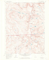 Isolation Peak Colorado Historical topographic map, 1:24000 scale, 7.5 X 7.5 Minute, Year 1958