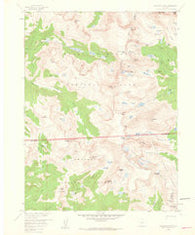 Isolation Peak Colorado Historical topographic map, 1:24000 scale, 7.5 X 7.5 Minute, Year 1958