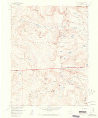 Isolation Peak Colorado Historical topographic map, 1:24000 scale, 7.5 X 7.5 Minute, Year 1958