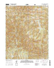 Jack Hall Mountain Colorado Current topographic map, 1:24000 scale, 7.5 X 7.5 Minute, Year 2016