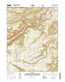 Jacks Canyon Colorado Current topographic map, 1:24000 scale, 7.5 X 7.5 Minute, Year 2016
