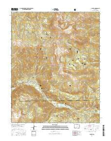 Jasper Colorado Current topographic map, 1:24000 scale, 7.5 X 7.5 Minute, Year 2016