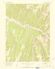 Jessup Gulch Colorado Historical topographic map, 1:24000 scale, 7.5 X 7.5 Minute, Year 1952