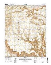 Jesus Canyon Colorado Current topographic map, 1:24000 scale, 7.5 X 7.5 Minute, Year 2016
