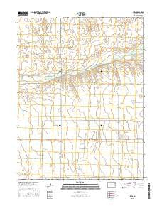 Joes Colorado Current topographic map, 1:24000 scale, 7.5 X 7.5 Minute, Year 2016