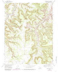 Johnson Canyon Colorado Historical topographic map, 1:24000 scale, 7.5 X 7.5 Minute, Year 1972