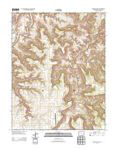 Johnson Canyon Colorado Historical topographic map, 1:24000 scale, 7.5 X 7.5 Minute, Year 2013