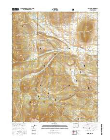 Jones Hill Colorado Current topographic map, 1:24000 scale, 7.5 X 7.5 Minute, Year 2016