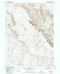 Judson Hills Colorado Historical topographic map, 1:24000 scale, 7.5 X 7.5 Minute, Year 1951