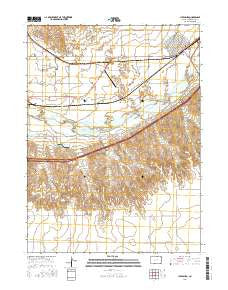 Julesburg Colorado Current topographic map, 1:24000 scale, 7.5 X 7.5 Minute, Year 2016