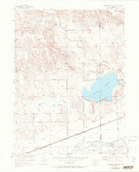 Julesburg Reservoir Colorado Historical topographic map, 1:24000 scale, 7.5 X 7.5 Minute, Year 1953