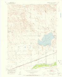 Julesburg Reservoir Colorado Historical topographic map, 1:24000 scale, 7.5 X 7.5 Minute, Year 1953