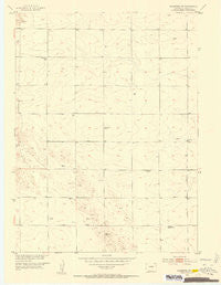 Julesburg SW Colorado Historical topographic map, 1:24000 scale, 7.5 X 7.5 Minute, Year 1952